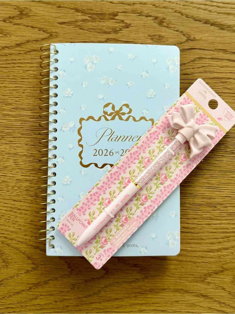 🩵🎀LoveShackFancy × Target  Everblooming Rosettes Ditsy 26-27 planner + pen🩵🎀